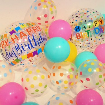 ☆隔日到貨☆  氣球 氣球佈置 波點氣球 生日 慶生 派對  生日佈置 生日裝飾 笑臉氣球 派對氣球 慶生佈置 派對佈置