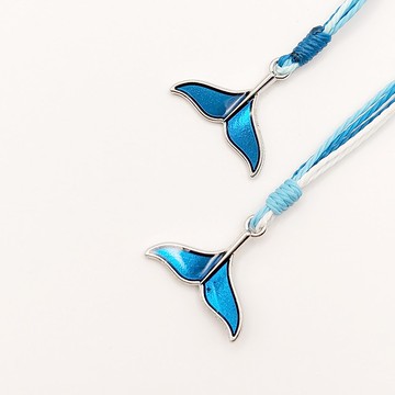 波希米亞 手工編織手環 藍海鯨魚 防水衝浪手鍊