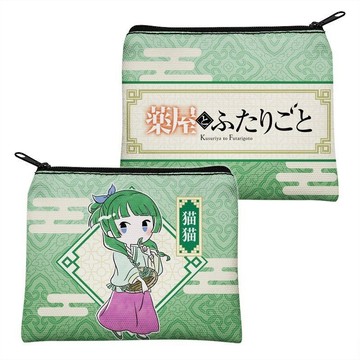 藥屋少女的呢喃週邊帆布零錢包卡包貓貓壬氏拉鏈硬幣迷你便攜包