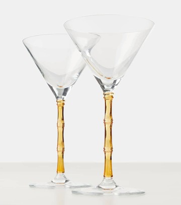 La DoubleJ Bamboo set of 2 martini glasses