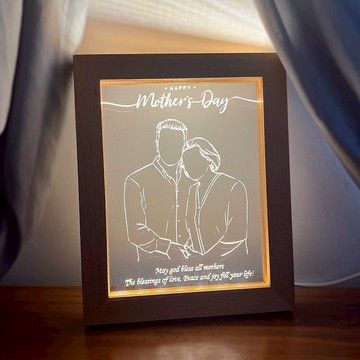 【香港製作】人像夜燈 | 結婚禮物 | 客製化夜燈 | 聖誕節禮物