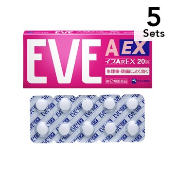 [ 5入組] [指定第2類醫藥品] EVE A Tablets EX 20 片