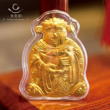 【綵金殿】金牌財神爺金箔錢母 招財 開運擺件 招財擺件 錢母