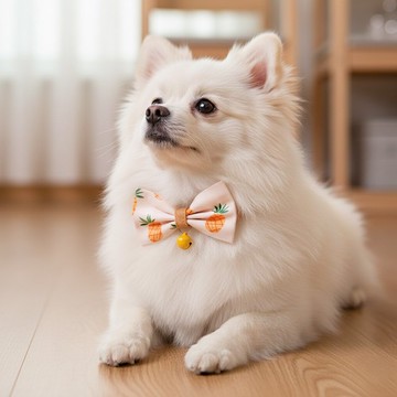 鳳梨款 蝴蝶結寵物裝飾項圈 貓咪 小型犬 迷你犬