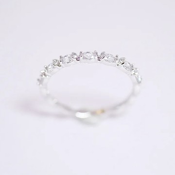 SWAROVSKI Matrix Vittore 戒指 鍍白金色