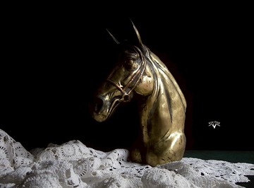 【老時光 OLD-TIME】早期歐洲厚重壁掛銅馬