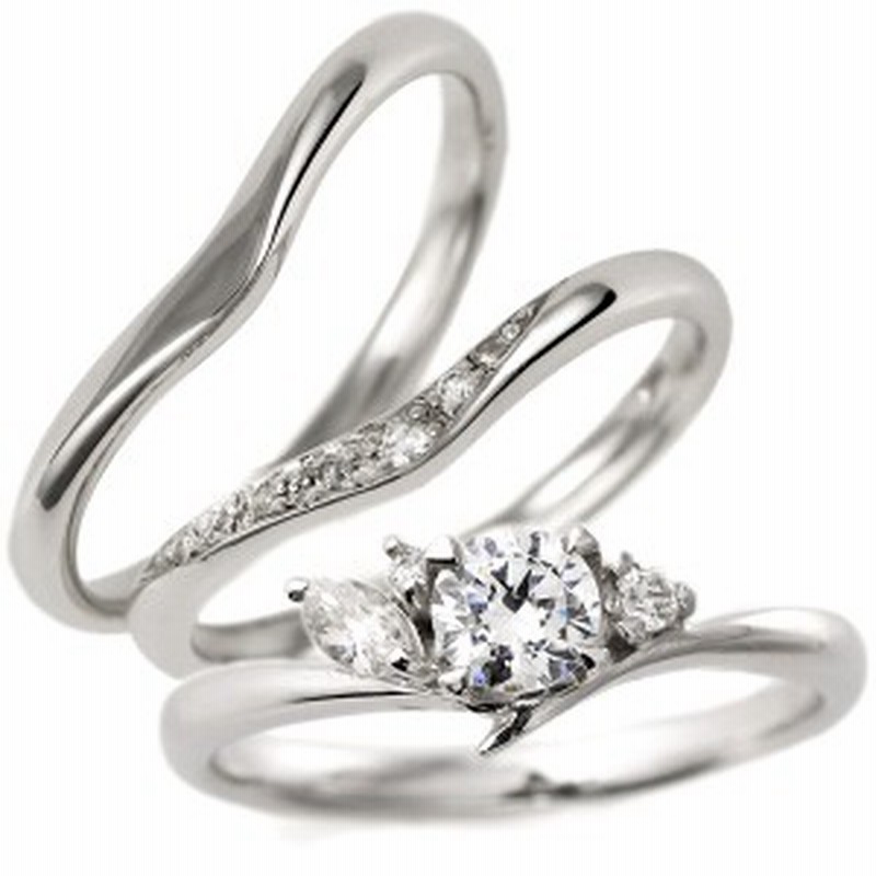 婚約指輪 結婚指輪 セットリング ダイヤモンド プラチナ エンゲージリング マリッジリング ペアリング 重ね付け 通販 Lineポイント最大1 0 Get Lineショッピング