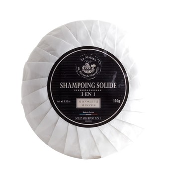 La Maison du Savon de Marseille 馬賽皂之家 男神三合一香氛養髮皂 100g 天然植物油製成 溫和洗淨 不含矽靈 洗頭洗臉洗身體  1個