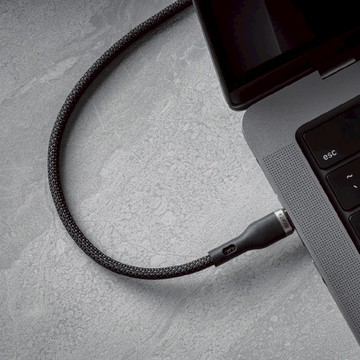 Wire 100W 快充/傳輸編織線(USB-C to USB-C) 100W, 黑色