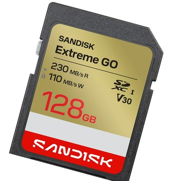 SanDisk 128GB 128G SDXC extreme Go 230MB/s 4K V30 SDSDXGN-128G 記憶卡
