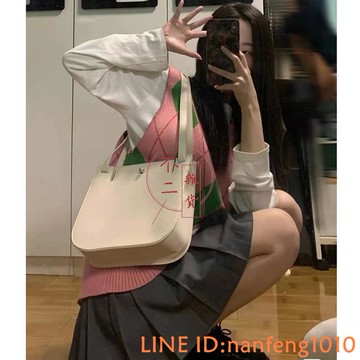 包包女小眾單肩側背包斜背包腋下包女馬鞍包中號素色百搭托特包【不二雜貨】