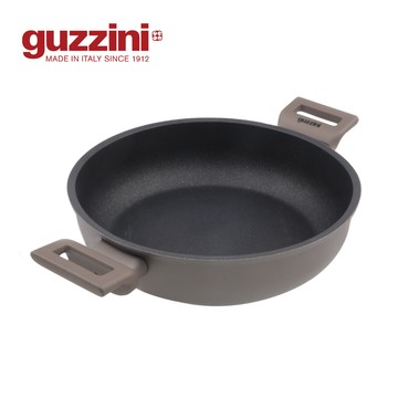 𝙉𝙀𝙒 ✦【Guzzini】曜岩系列 萬用鍋28cm (無蓋/可用電磁爐) 贈 耐熱尼龍方形匙-29.5cm