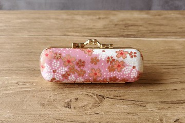 漸層櫻花款 口金 印章盒 單章盒 收納盒 禮物