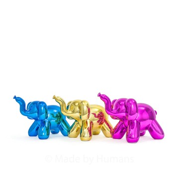 MADE BY HUMANS 閃光造型存錢筒-大象 Elephants(小)