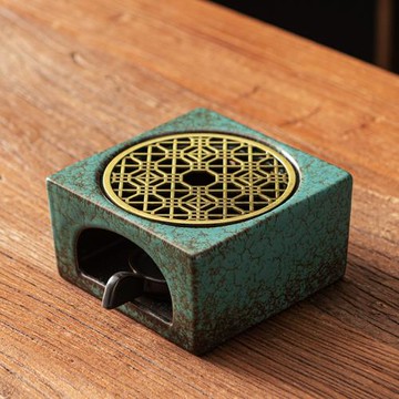 溫茶爐溫茶器提香加熱保溫小火爐蠟燭煮茶保溫陶瓷燭臺暖茶底座