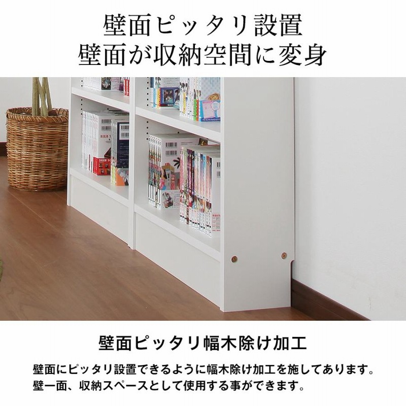 天井つっぱり本棚 愛書家 幅60cm 奥行17cm 対応天井高：180cm