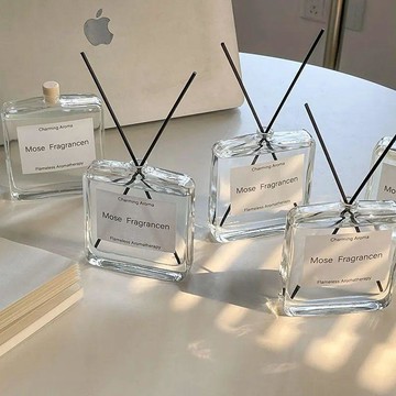 🚀99免運🚀有貨在臺🚚北歐ins風簡約無火藤條香薰精油室內家用房間臥室高級香氛擺件
