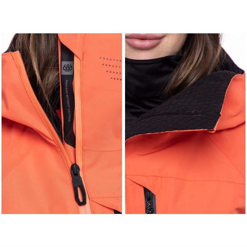 OUTLET】 686 WOMENS HYDRA INSULATED JKT HOT CORAL SPRAY Sサイズ