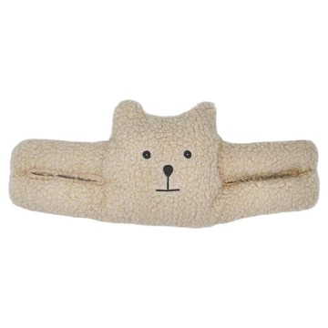 E.dot 羔羊絨防夾手門擋/門阻  小熊款 棕色  1個