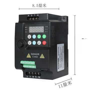 變頻器三相380V單相220V轉0.75/1.5/2.2/5.5KW電機水泵風機調速器[DD1031001]