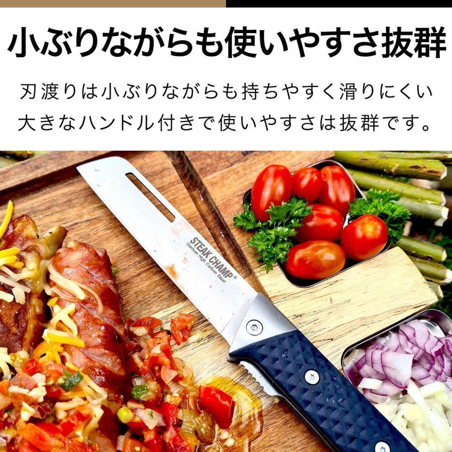 折りたたみナイフ ステーキチャンプ STEAK CHAMP CHEF S OUTDOOR FOLDING KNIFE シェフズアウトドアフォールディングナイフ 刃渡り12cm