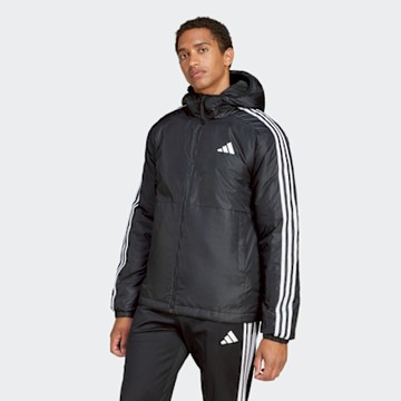 【adidas 愛迪達】 ESSENTIALS 3-STRIPES 連帽外套 男 JD1032