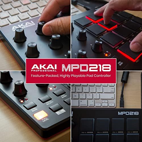 Akai Professional USB MIDIコントローラー 16パッド 音源ソフト付属 MPD218