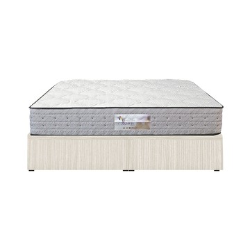 ASSARI-房間組二件(6分床底+捲包床墊)雙人5尺白梧桐