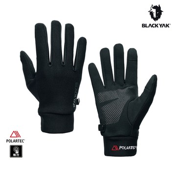 BLACKYAK 韓國 BAC POWER STRETCH手套 (黑色) Polartec 刷毛 可觸控 保暖手套 BYDB2NAN02