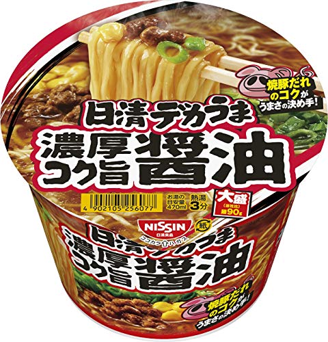 日清食品 デカうま 濃厚コク旨醤油 116g 12個