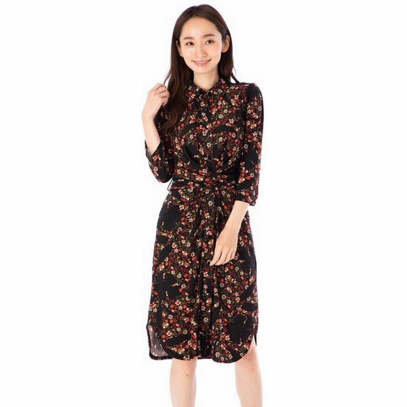 フィフィーユ Fifilles ワンピース T1 T2 T3サイズ 七部袖 膝丈 花柄 ジャージー 大人ワンピース レディース 上品 通販 Lineポイント最大get Lineショッピング