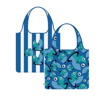 錦源興｜臺灣設計製造 釣魚雙印花設計折疊購物袋