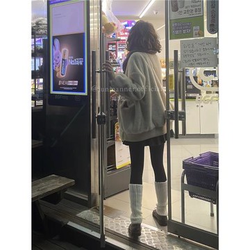 jmwomen純色彈力坑條紋休閑打底褲襪女冬季韓系修身顯瘦百搭褲子