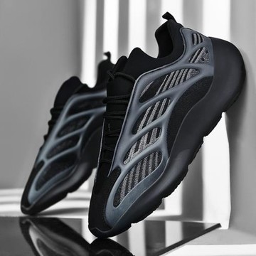 2025新款椰子700v3夜光運動鞋黑色異形網紅老爹鞋男鞋子莆田爆款