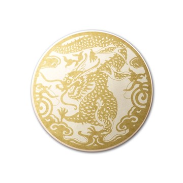 玩美文創 繡金龍如意杯墊