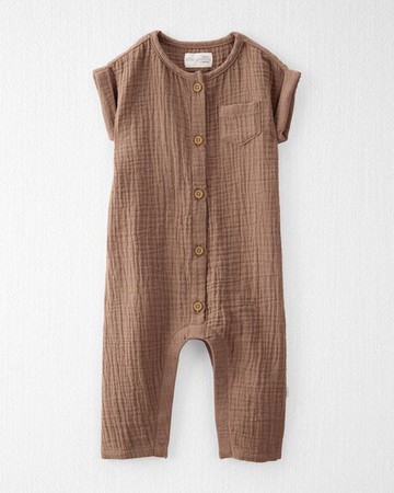 Baby Organic Cotton Gauze Jumpsuit