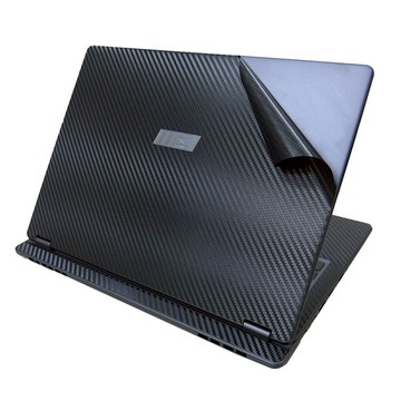 【Ez】MSI Prestige 14 AI Studio C1U C1V 筆電機身貼｜黑色卡夢紋｜上蓋+鍵盤週圍+底部