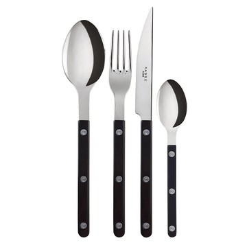SABRE | Bistrot 復古酒館鈕扣系列 | 24件組 | 亮面 | 黑