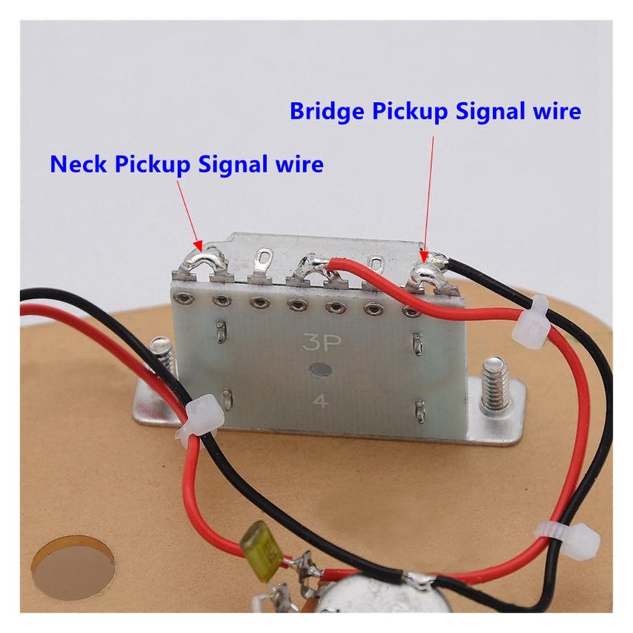 エレクトリックギターピックアップ 1セットエレキギターワイヤーハーネスギターアクセサリー ギターピックアップセット