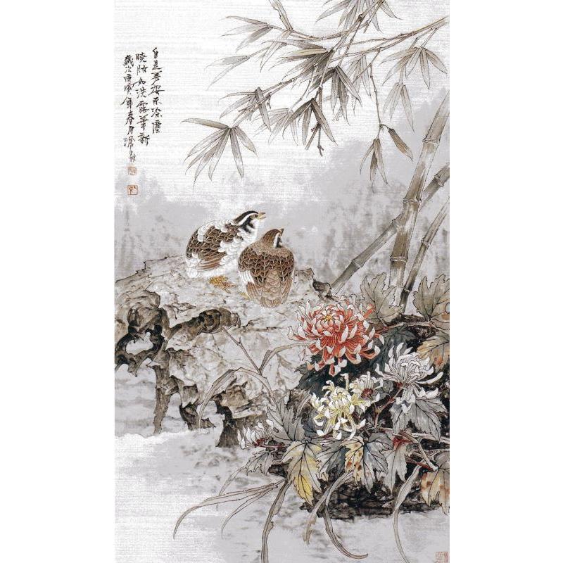 かちょう　重彩花鳥画法　中国画技法　中国絵画 重彩花#40479;画法