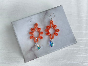 *220441 Macrame 南美蠟線 Swarovski  耳環