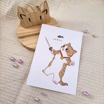ME183-46_我紙在乎你百喵萌明信片_postcard