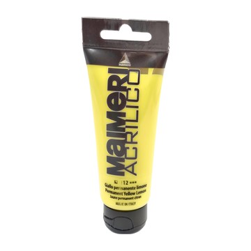 MaIMeRI 美利 Acrilico 抗UV壓克力顏料 MA-0916112 PERM. YELLOW LEMON 永固檸檬黃  75ml  1色