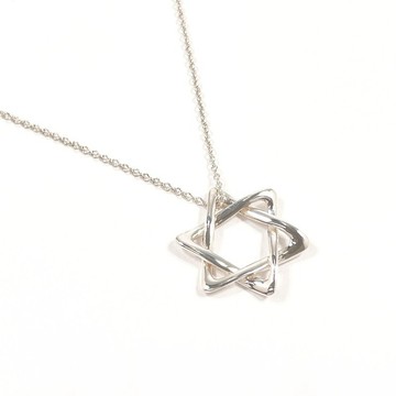 【日本直送 二手美品】蒂芙尼 TIFFANY&Co. 項鍊 星辰 (Star of David) 艾爾莎‧佩瑞蒂 銀 925