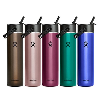 Hydro Flask 24oz/709ml 輕量 寬口 吸管 提環 保溫瓶(登山裝備 無毒 高保冰 輕量保溫瓶)