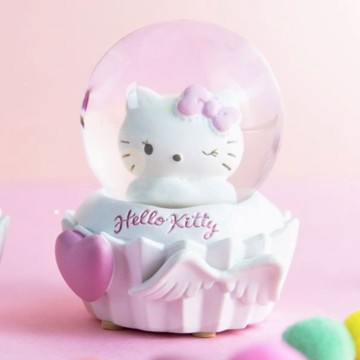 【讚爾JARLL】  Hello Kitty 天使甜心 杯子蛋糕水晶球