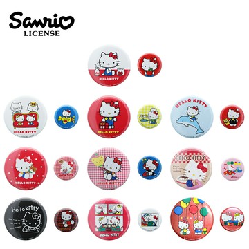 【日本正版】隨機1款 凱蒂貓 50周年紀念徽章 A系列 2入組 日本製 別針 胸章 Hello Kitty 三麗鷗 Sanrio - 764191