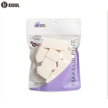 韓國KIDOL 五角白色拋棄式粉撲(小) 10入 80956【官方旗艦館】