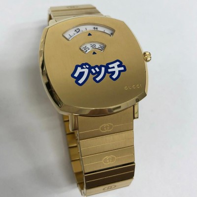 グッチ グリップ ウォッチ 38mm 日本限定 157.3 YA157428 電池 