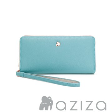 aziza 拉鏈長夾-松石綠